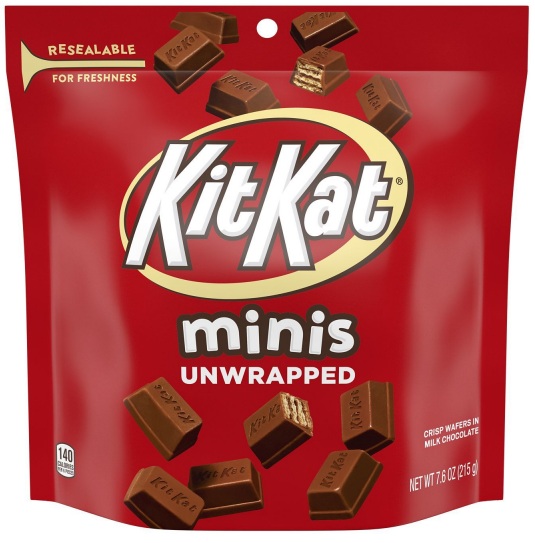KIT KAT WAFERS MINIS POUCH 7.6OZ  BAG**AVAILABLE BY SPECIAL ORDER AND EMAIL ONLY, ALLOW 21 DAYS LEADTIME**
