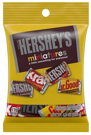 HERSHEY'S MINIS 4.8OZ PEG BAG
