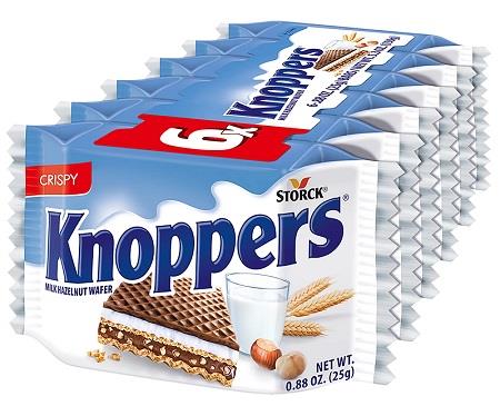 KNOPPERS 6 PIECE PACKS 5.3OZ