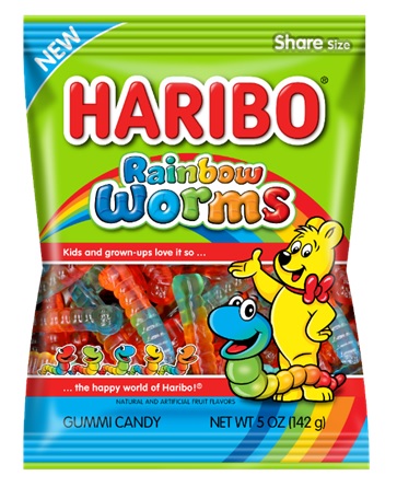 HARIBO 5OZ RAINBOW WORMS