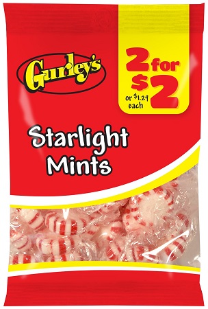 GURLEY'S 2/$2 STARLIGHT MINTS 3.25OZ