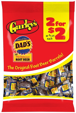 GURLEY'S 2/$2 ROOT BEER BARRELS 2.75OZ