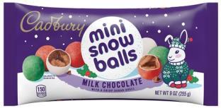 CADBURY MINI SNOW BALLS 9OZ**LIMITED EDITION AVAILABLE 8/22/2025 - PREBOOK NOW - BY SPECIAL ORDER ONLY**