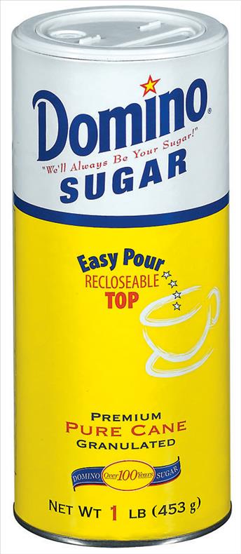 DOMINO SUGAR CANISTER 16OZ