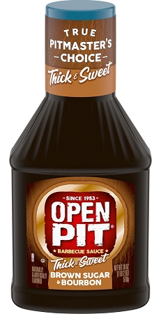OPEN PIT  BBQ SAUCE 12/18OZBROWN SUGAR BOURBON