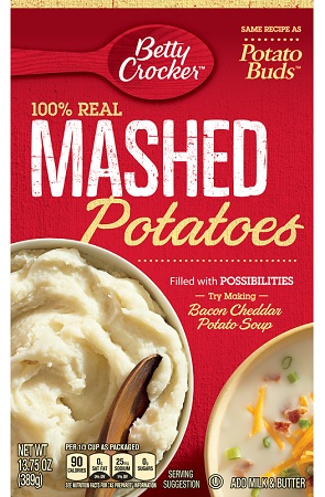 BETTY CROCKER POTATO BUDS MASHED POTATOES 13.75OZ