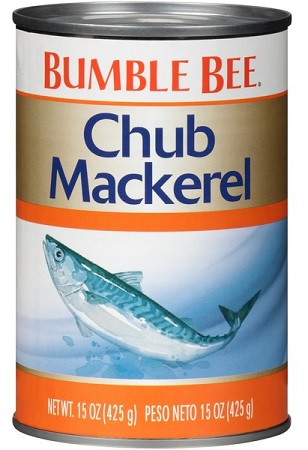 BUMBLE BEE CHUB MACKEREL CAN