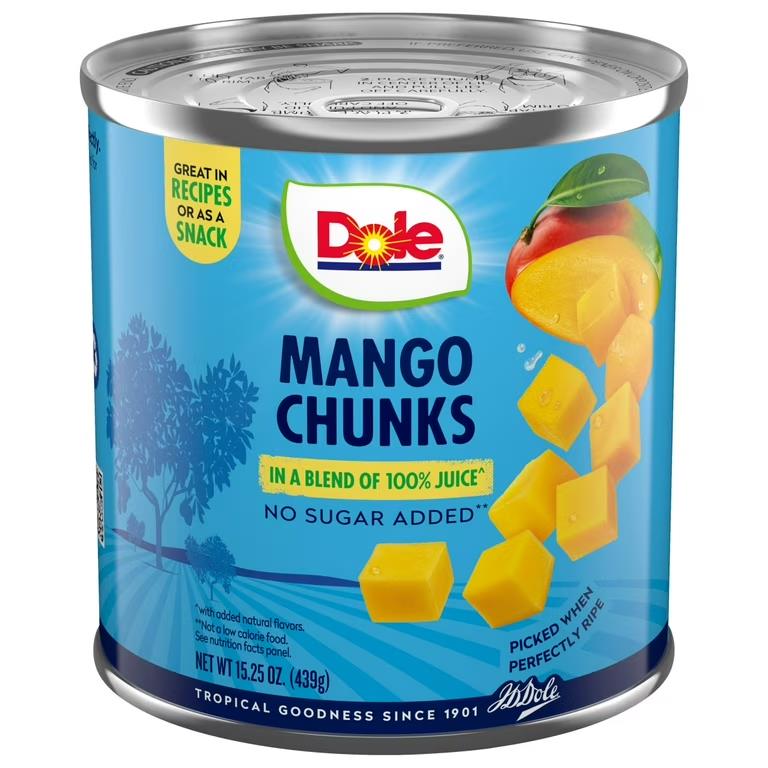 DOLE MANGO CHUNKS IN JUICE 15.25OZ