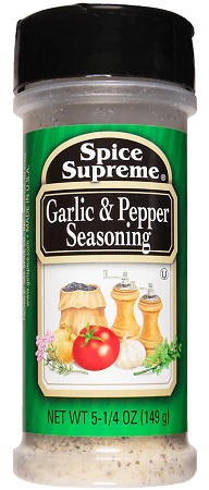 SPICE SUPREME GARLIC & PEPPER 5.25OZ