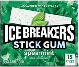 ICE BREAKERS STICKS SPEARMINT GUM (15PC)