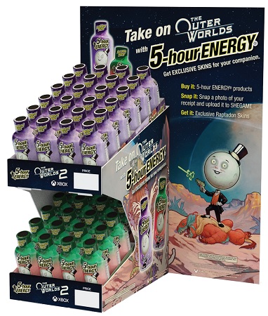 5 HOUR ENERGY EXTRA STRENGTH DISPLAY OUTER WORLDS 2 (1.93OZ) *LIMITED EDITION*(2BX PURPLEBERRY, 2BX MOCK MELON BREW) /font>