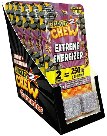 STACKER 2 CHEW EXTREME ENERGIZER 2CT