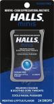 HALLS MINIS MENTHOL SUGAR FREE 24PC