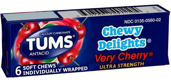 TUMS CHEWY DELIGHTSCHERRY 12CT