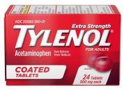 J&J TYLENOL COATED TABLETS 24CT**AVAILABLE BY SPECIAL ORDER AND EMAIL ONLY, ALLOW 21 DAYS LEADTIME**