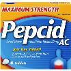 J&J PEPCID AC MAX STRENGTH 8CT**AVAILABLE BY SPECIAL ORDER AND EMAIL ONLY, ALLOW 21 DAYS LEADTIME**