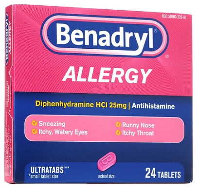 J&J BENADRYL ULTRATAB 24CT**AVAILABLE BY SPECIAL ORDER AND EMAIL ONLY, ALLOW 21 DAYS LEADTIME**