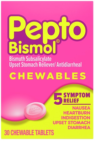 PEPTO BISMOL CHEWABLES 30CT**AVAILABLE BY SPECIAL ORDER AND EMAIL ONLY, ALLOW 21 DAYS LEADTIME
