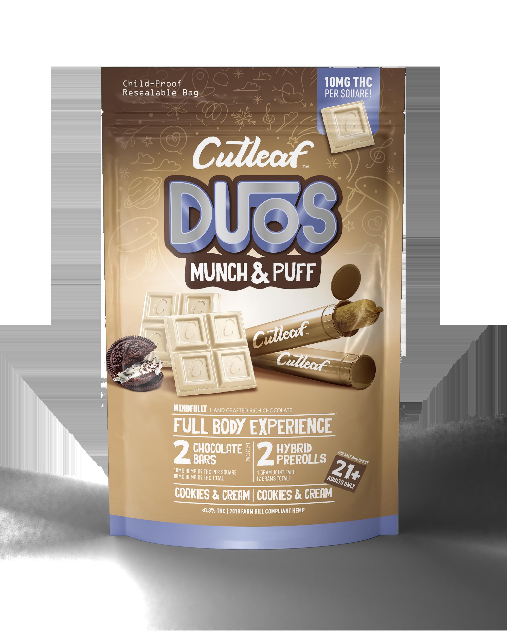 CUTLEAF DUOS MUNCH&PUFF -COOKIES & CREAM