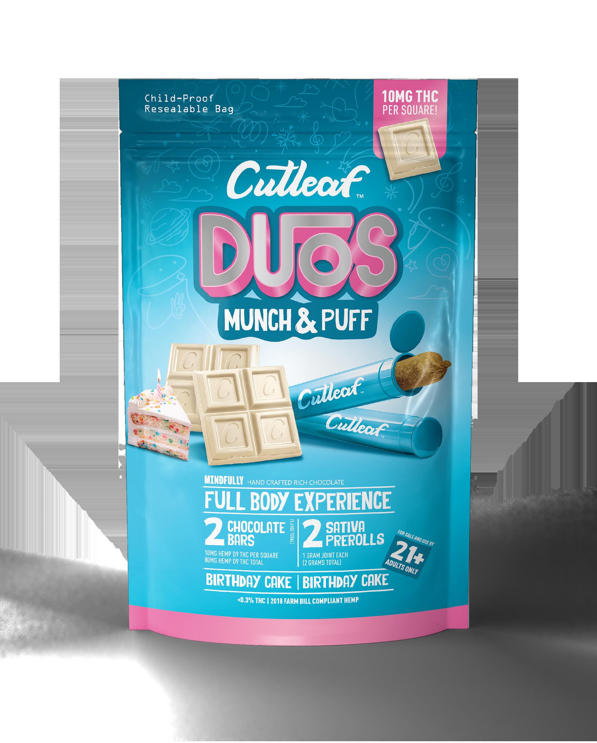 CUTLEAF DUOS MUNCH&PUFF -BIRTHDAY CAKE