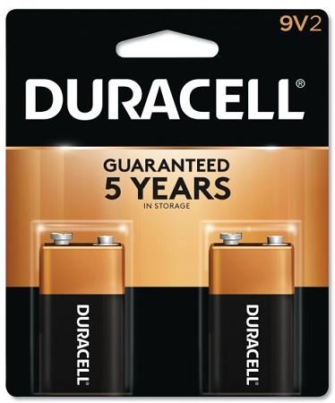 DURACELL .9 VOLT -2PK    (MSRP $12.99)**AVAILABLE BY SPECIAL ORDER AND EMAIL ONLY, ALLOW 14 DAYS LEADTIME