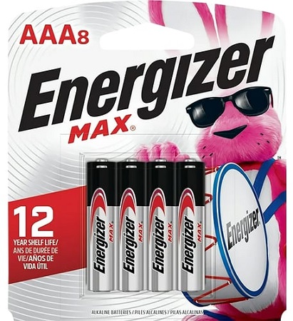 ENERGIZER MAX.  AAA -8PK**AVAILABLE BY SPECIAL ORDER AND EMAIL ONLY, ALLOW 14 DAYS LEADTIME**