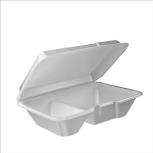 FOAM RESTAURANT BOX MED 2 COMP. (PERFORATED)9.25