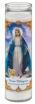 CANDLE RELIGIOUS 12CTBLESSED MOTHER WHITE (8.1OZ)