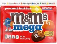 M&M MEGA PEANUT BUTTER POUCH 8.6OZ