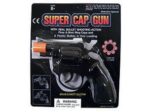 CAP GUN TOY BLACK 24CT