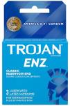 TROJAN LIGHT BLUE LUBRICATED ENZ 3PK