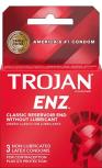 TROJAN RED NON LUBRICATED ENZ 3PK