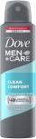 DOVE MEN+CARE DEODORANT SPRAY 150MLCLEAN COMFORT