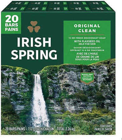 IRISH SPRING ORIGINAL SOAP 3.75OZ 20CT