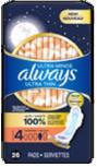 ALWAYS ULTRA THIN OVERNIGHT #4 (26CT)**AVAILABLE BY SPECIAL ORDER ONLY, ALLOW 21 DAYS LEADTIME