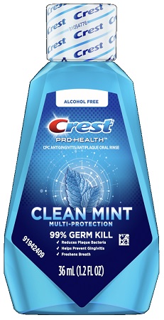 CREST PRO-HEALTH RINSE CLEAN MINT 1.2OZ