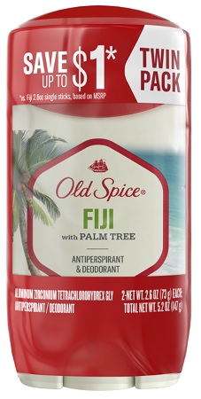 OLD SPICE TWIN PACK FIJI (2.6OZ)**AVAILABLE BY SPECIAL ORDER AND EMAIL ONLY, ALLOW 21 DAYS LEADTIME