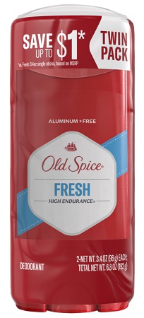 OLD SPICE TWIN PACK FRESH (3.4OZ)**AVAILABLE BY SPECIAL ORDER AND EMAIL ONLY, ALLOW 21 DAYS LEADTIME