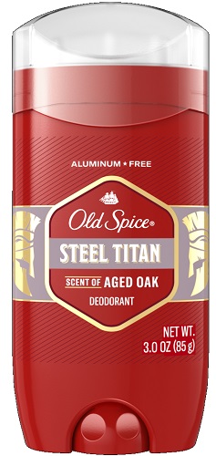 OLD SPICE ALUMINUM-FREE STEEL TITAN 3OZ**AVAILABLE BY SPECIAL ORDER AND EMAIL ONLY, ALLOW 14 DAYS LEADTIME