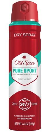 OLD SPICE BODY SPRAY PURE SPORT 4.3OZ**AVAILABLE BY SPECIAL ORDER AND EMAIL ONLY, ALLOW 14 DAYS LEADTIME
