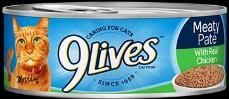 9 LIVES CAN 5.5OZ CHICKEN DINNER(EASY OPEN CAN)