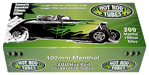 HOT ROD TUBES 100'S MENTHOL