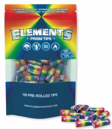 ELEMENTS PRISM PRE-ROLLED TIPS BAG(100CT)