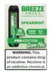 BREEZE PRO  0 NIC - SPEARMINT**ZERO NICOTINE - 2 BOX LIMIT**