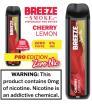 BREEZE PRO  0 NIC - CHERRY LEMON**ZERO NICOTINE - 2 BOX LIMIT**