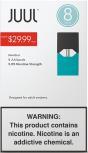 JUUL PODS 5% $29.99 MENTHOL 8PK**NOT FOR ONLINE SALES** *LIMITED EDITION AVAILABLE WHILE INVENTORY LASTS*