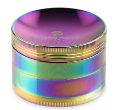 TSUNAMI DRY HERB GRINDER (63MM/4 PART) RAINBOW*FOR TOBACCO USE ONLY* **NO RETURNS**