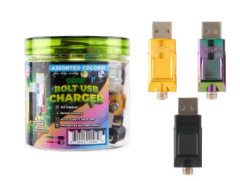 OOZE BOLT USB CHARGING TUB 30CT (ASST COLORS)