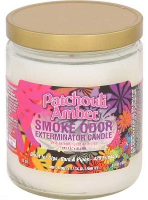 CANDLE JAR SMOKE ODOR PATCHOULI AMBER*EVERYDAY SCENT*