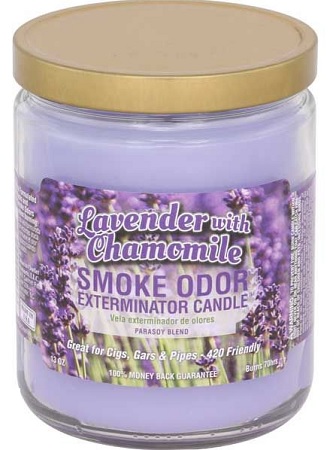 CANDLE JAR SMOKE ODOR LAVENDER & CHAMOMILE*EVERYDAY SCENT*